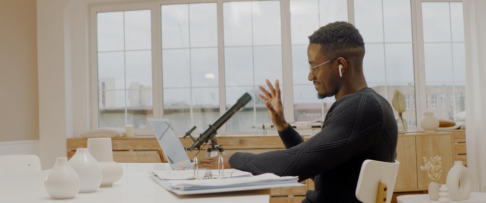 SimplyHired Remote Jobs: African American male remote working from home