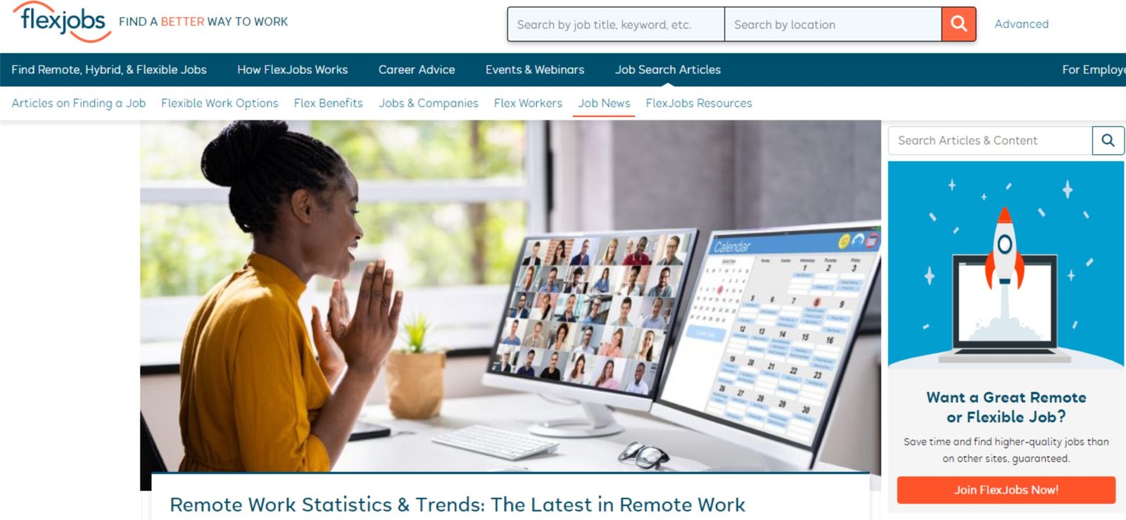 Flex job review: flexjob for remote work article and trend
