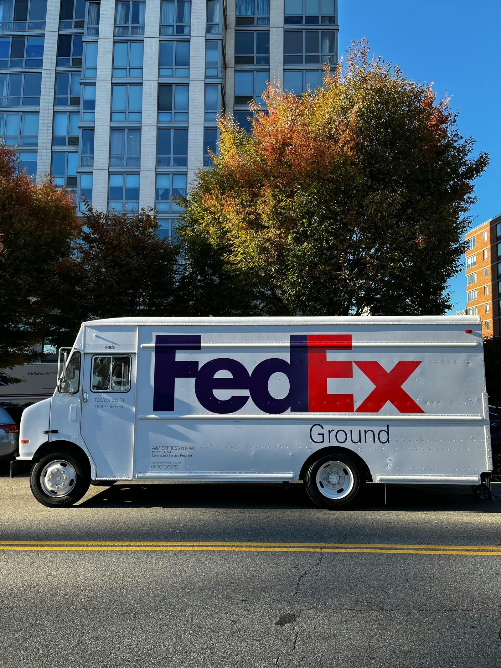 FedEx work from home: A picture showing FedEx delivery motor van
